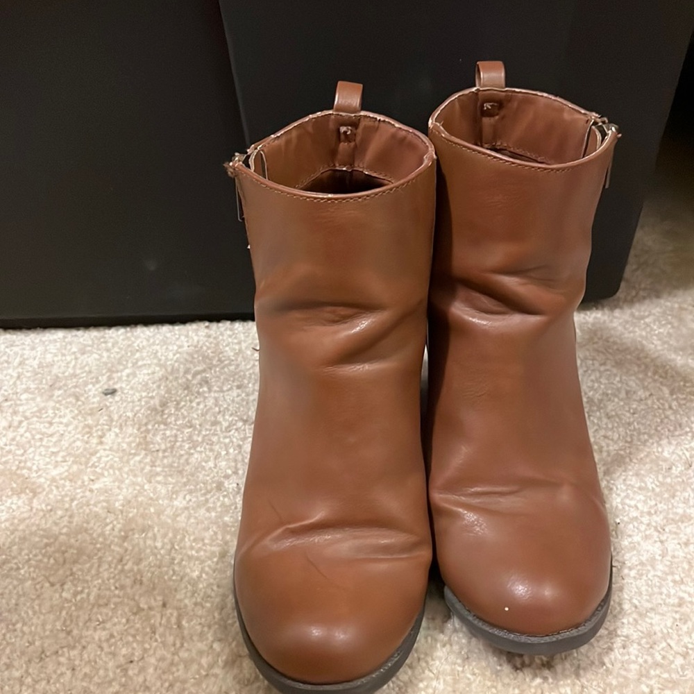 Brown booties